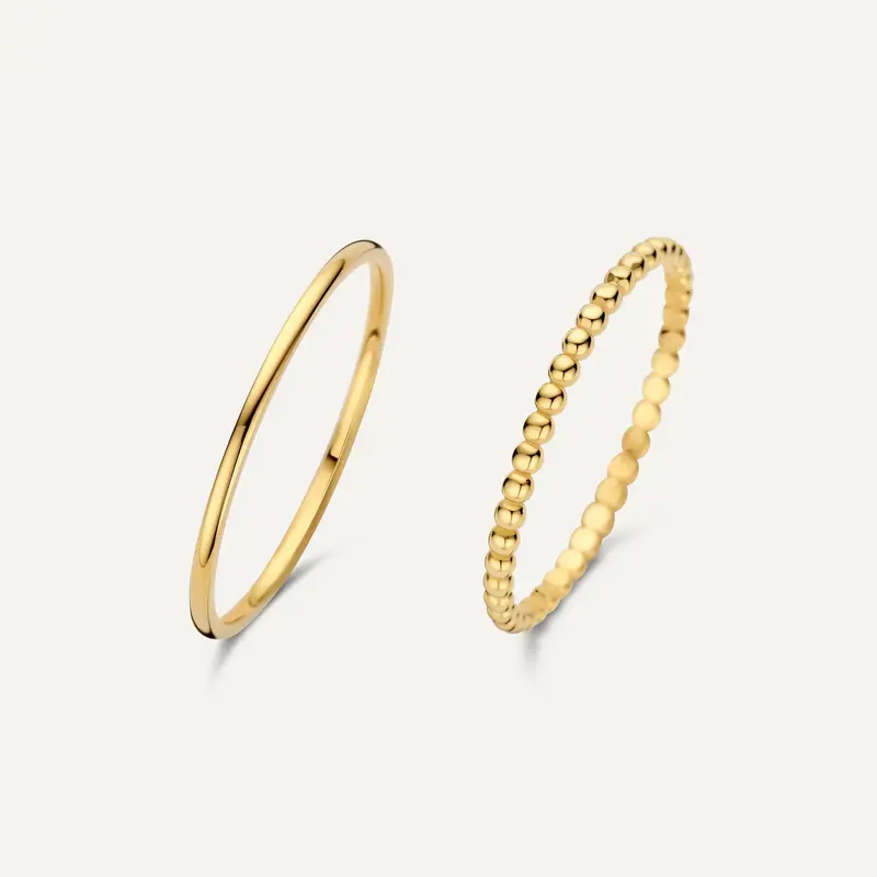 1 mm Beaded Ring Set