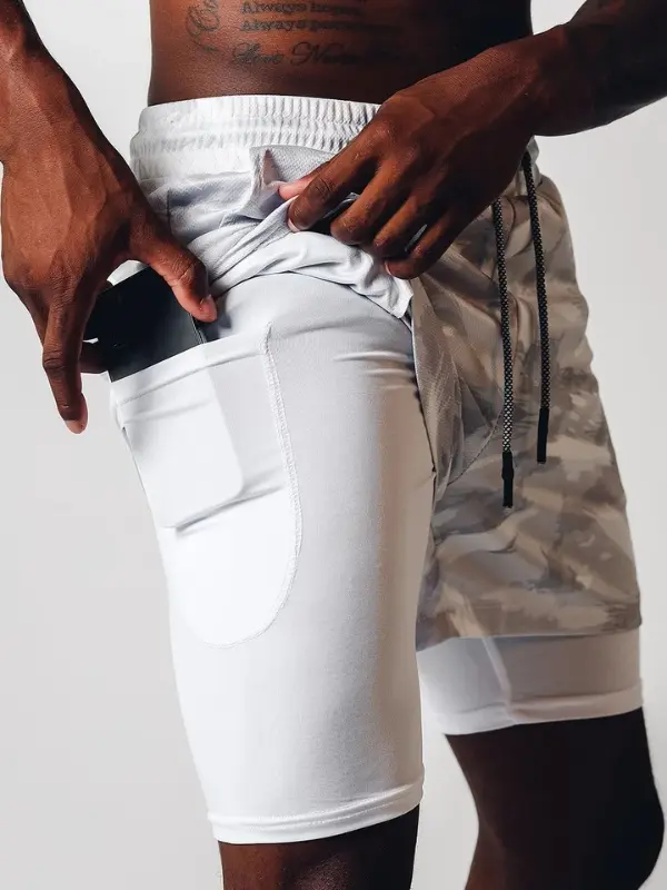2-in-1 Sommer-Sportshorts für Herren – Felix