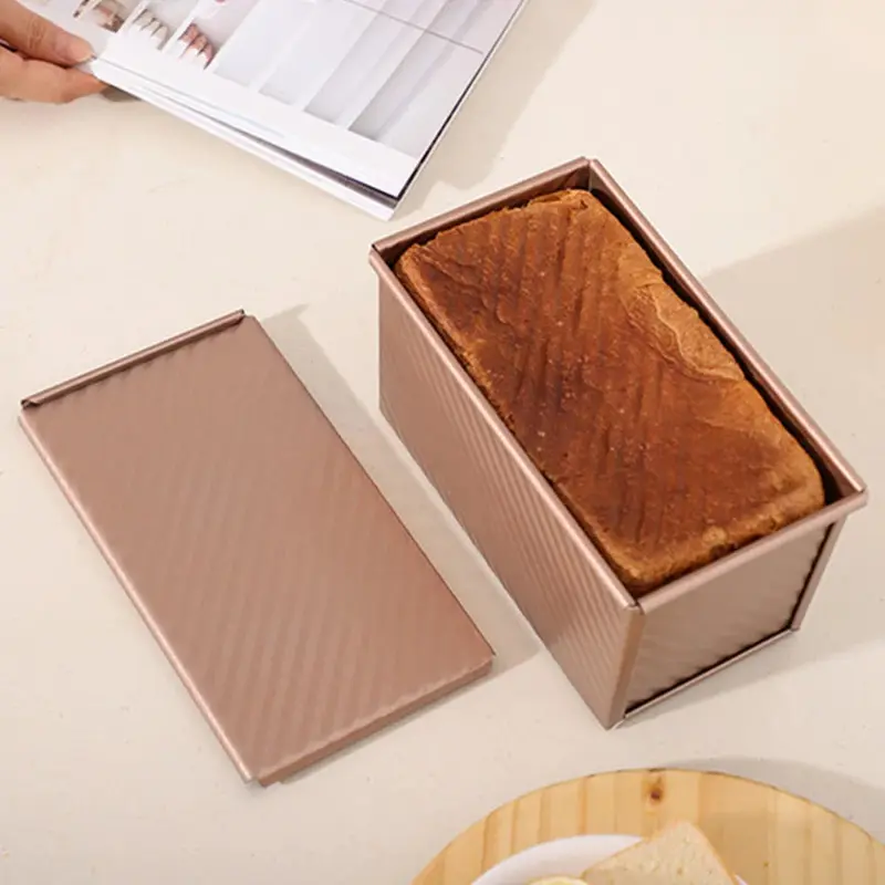 2-teilige Roségold Antihaft Backformenset mit Deckel - Brielle