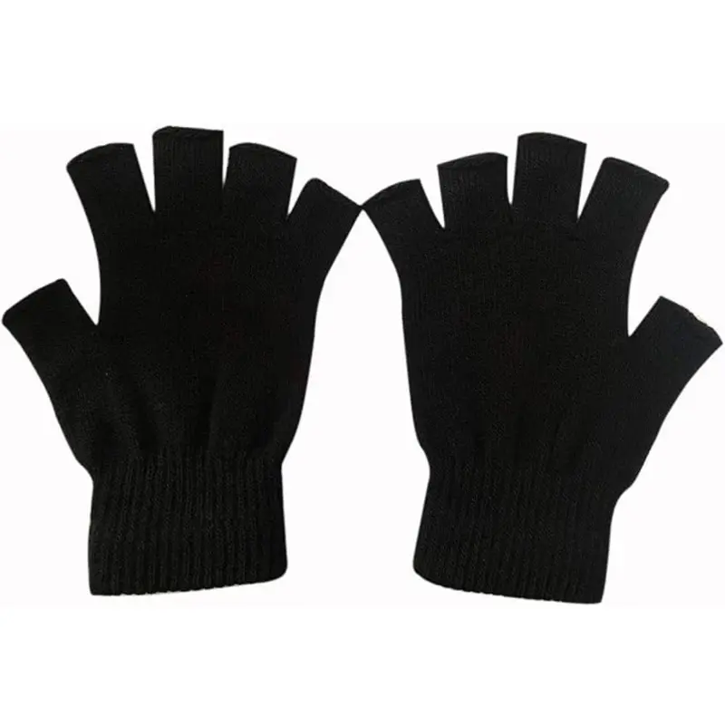 2er-Pack Herbst-Strickhandschuhe ohne Finger – WarmFlex-Set