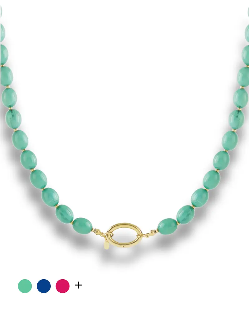 Acryl kralenketting - Ovaal