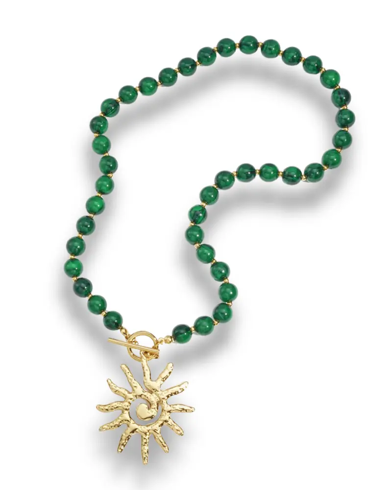 Acryl Kralenketting - Rond met zon