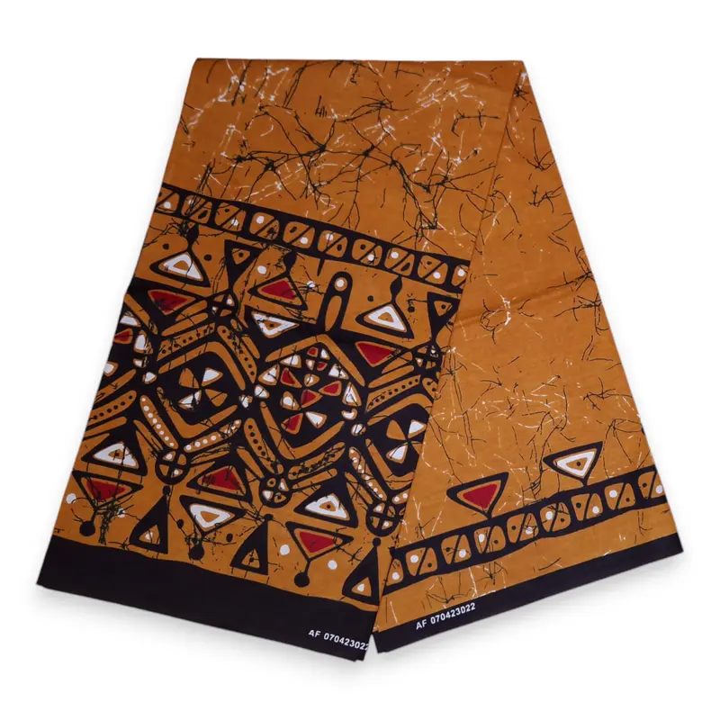 African print fabric - Mustard Kampala - 100% cotton