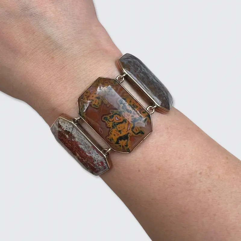 Agate Specimen Panel Bracelet