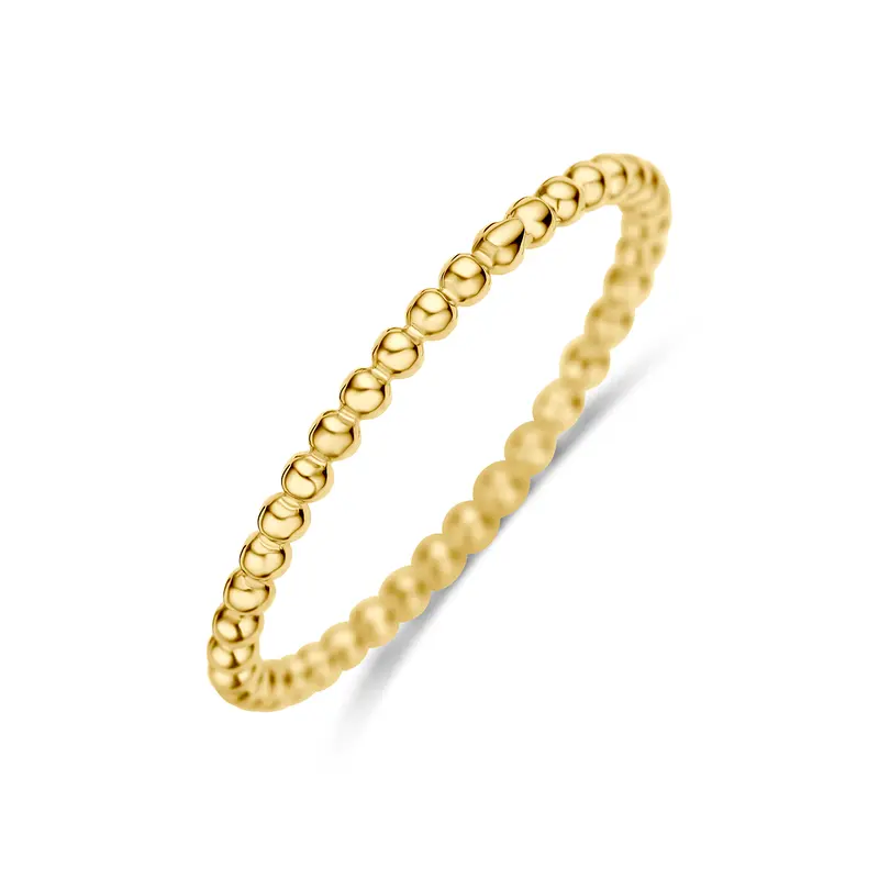 'Alivia' 9 karaat geelkleurige bolletjes ring