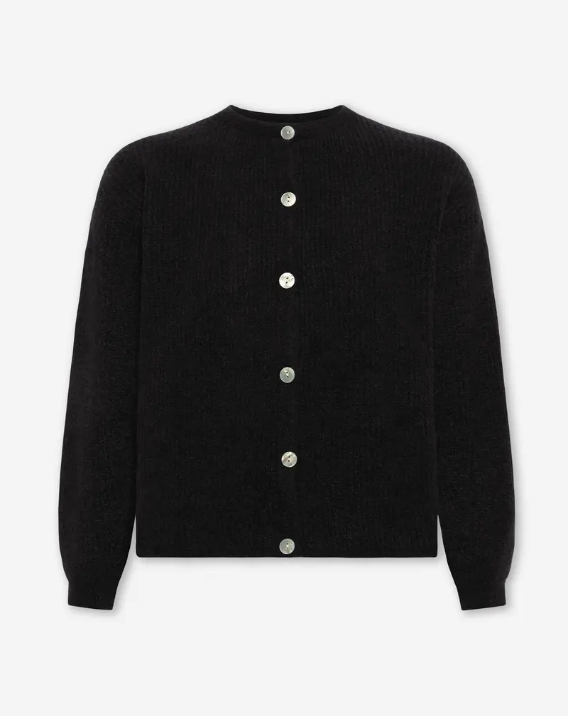 AMARA BOUCLE CARDIGAN ZWART