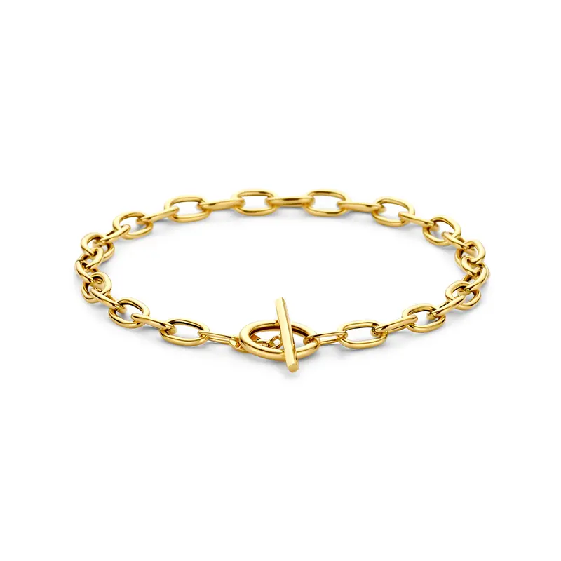 'Ancora' 14 karaat gouden ankerschakel armband