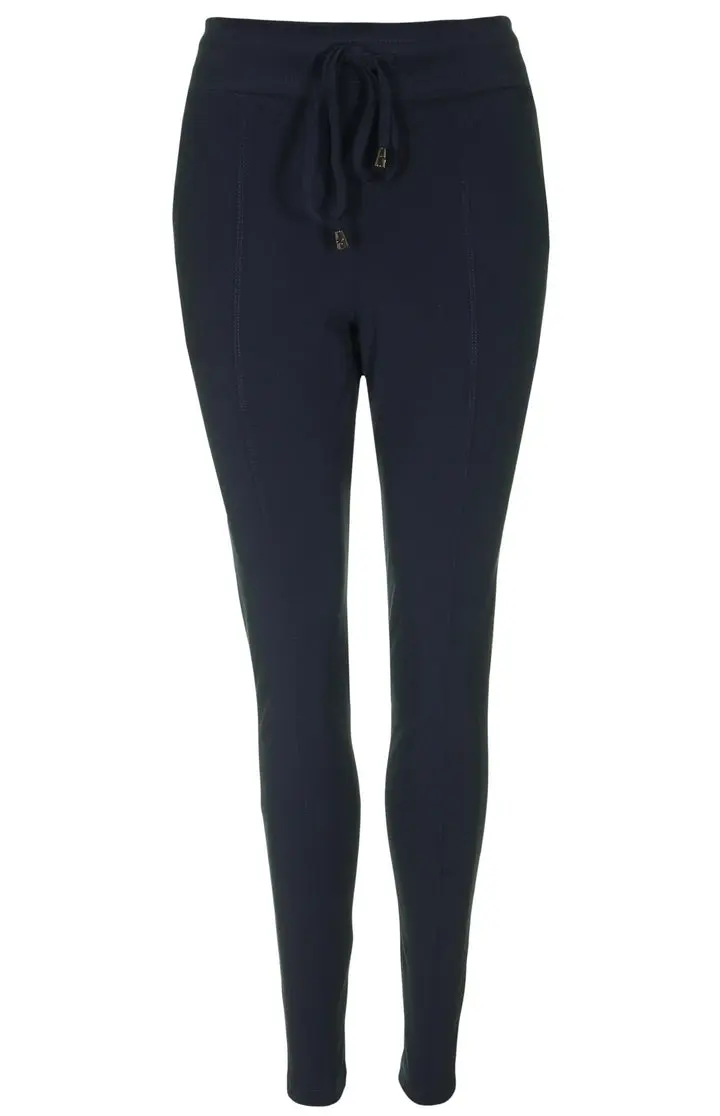 Anja - Mi Piace - Travelstof Broek - Navy/Donkerblauw - 202016