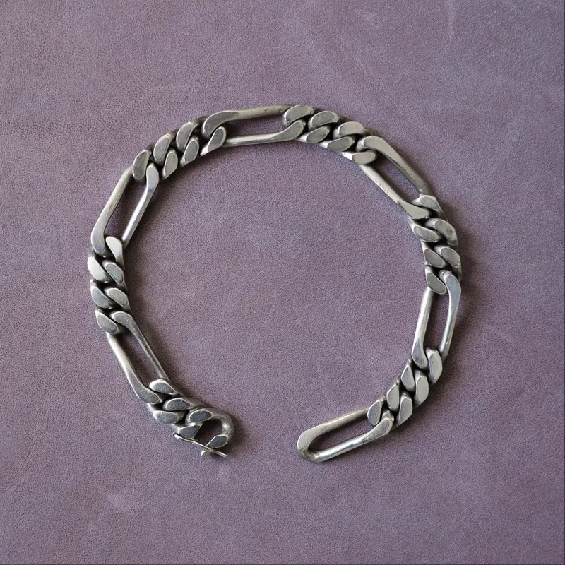 Antique figaro link bracelet