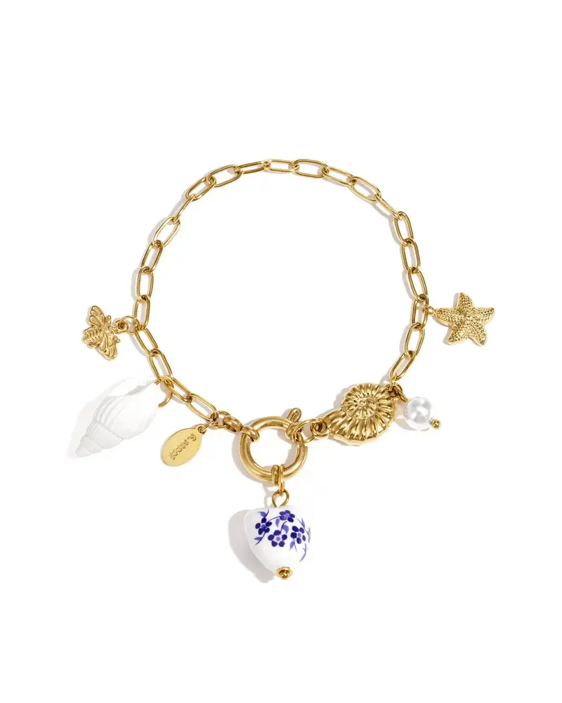 Armband bedeltjes Beach style - Hart