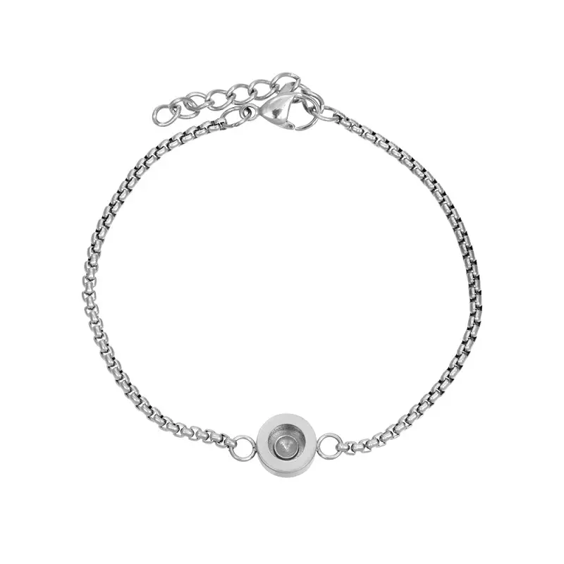 Armband box chain creartive Zilver