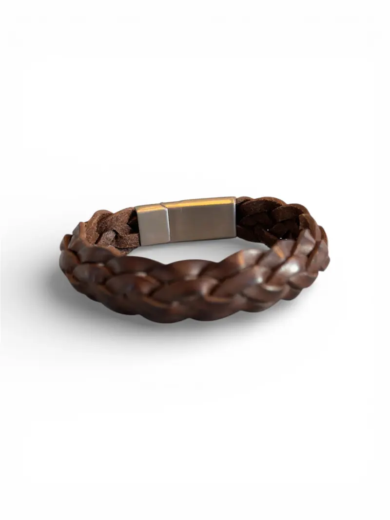 Armband heren davey donkerbruin