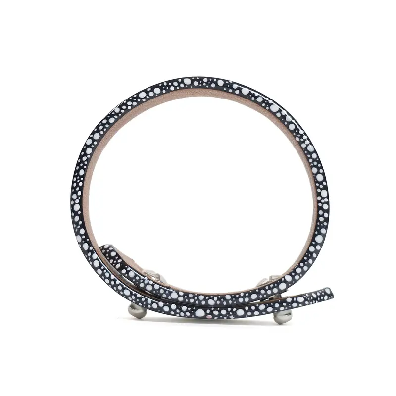 Armband Leer .01 | Zilver | Mauq