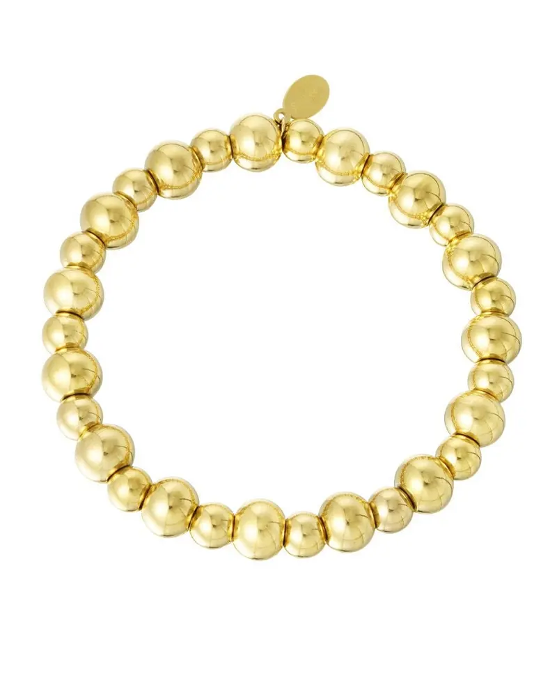 Armband massieve RVS kralen