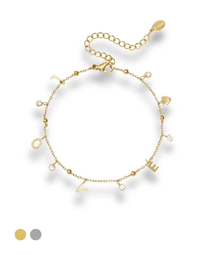 Armband met letters - LOVE