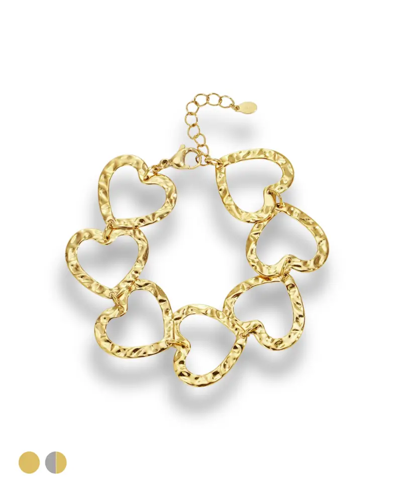 Armband statement - Hartjes