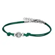 Armband waxkoord Army green