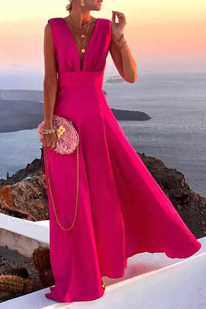 Ärmelloses Sommerkleid mit Print | Luftig & Figurschmeichelnd - Layla