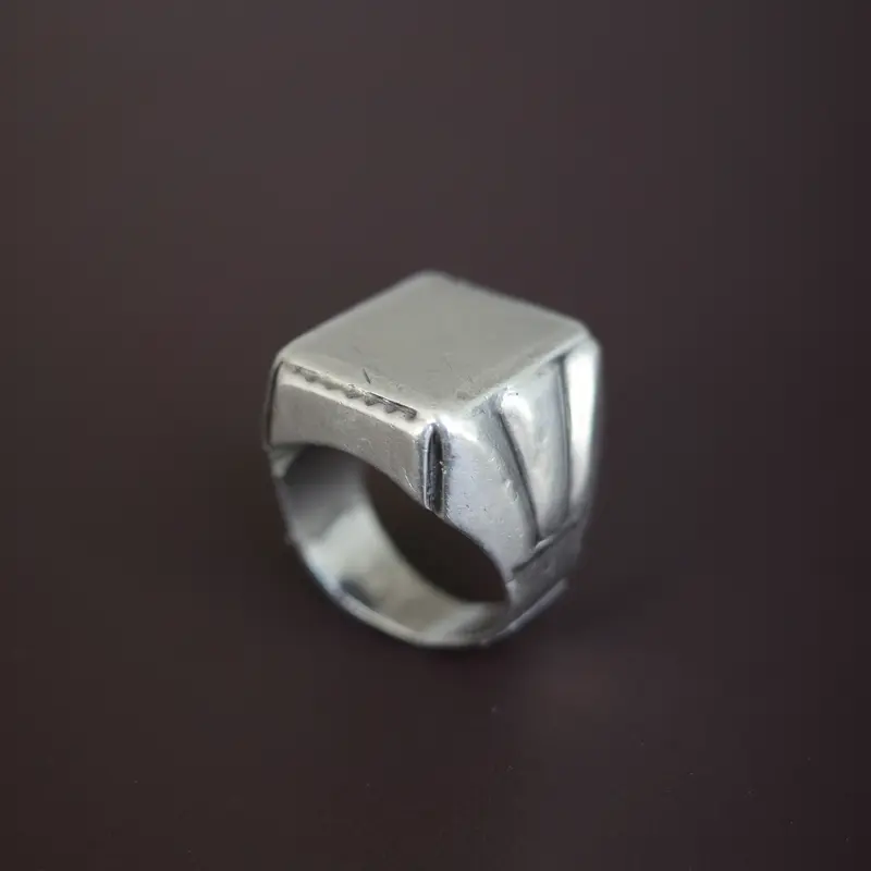 Art Deco hand-made signet ring
