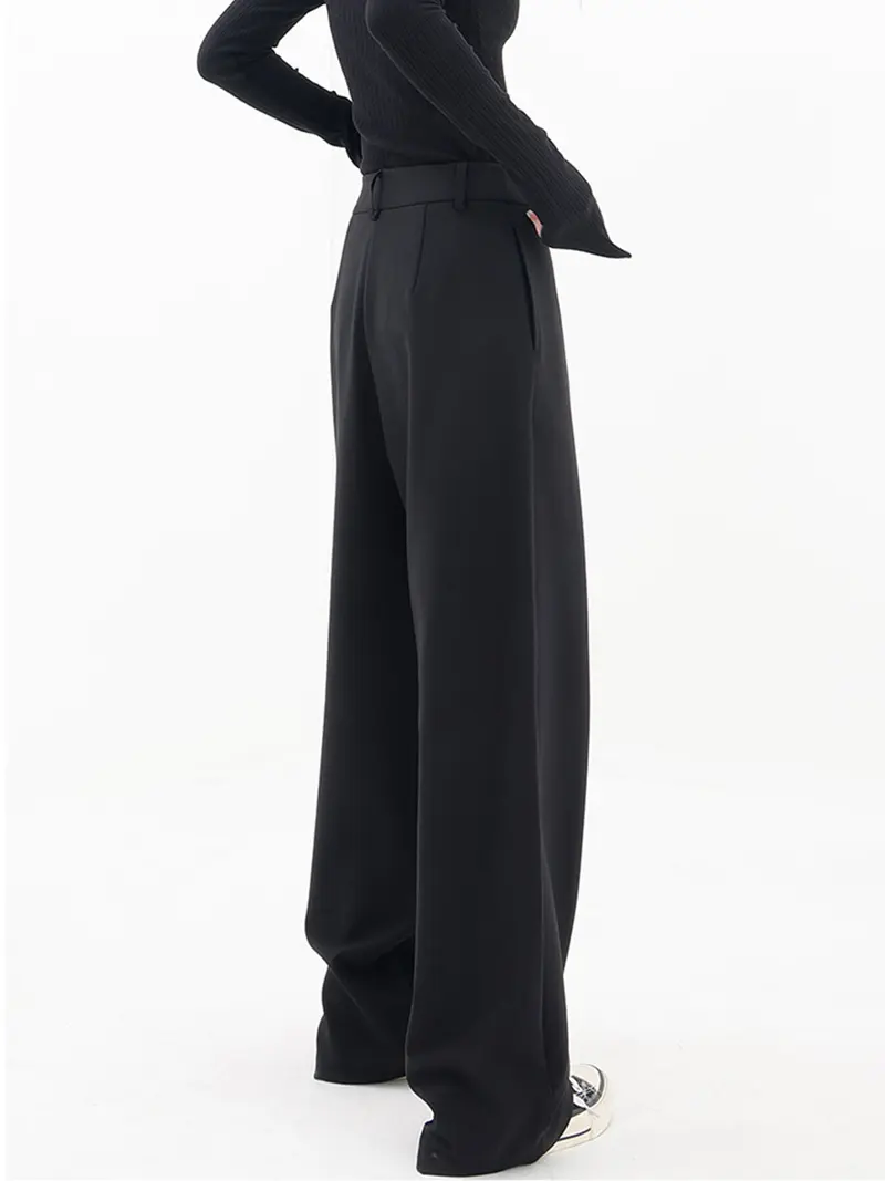 Asymmetrische Weite Damenhose mit Doppelknoten – Herbstzauber Noa