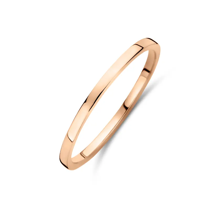 'Aura' 14 karaat roségouden stapelring