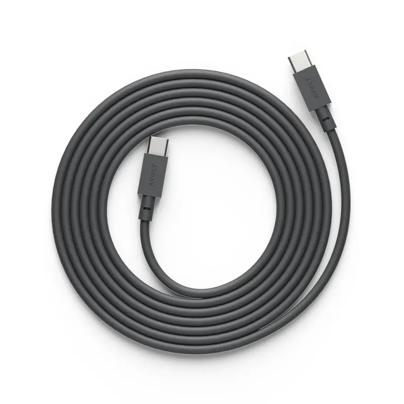 Avolt Cable 1 | Oplaadkabel USB-C naar USB-C | Stockholm Black