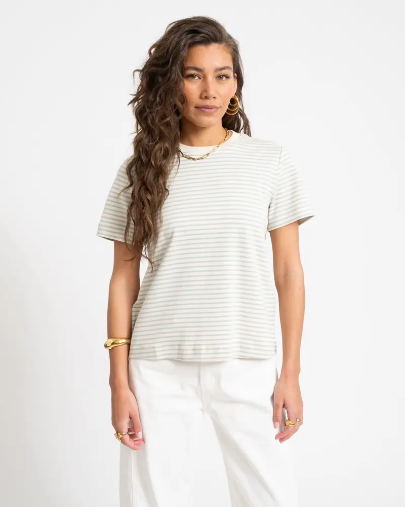 Aware Jada Naima O-Neck T-Shirt Birch/Gray Mist