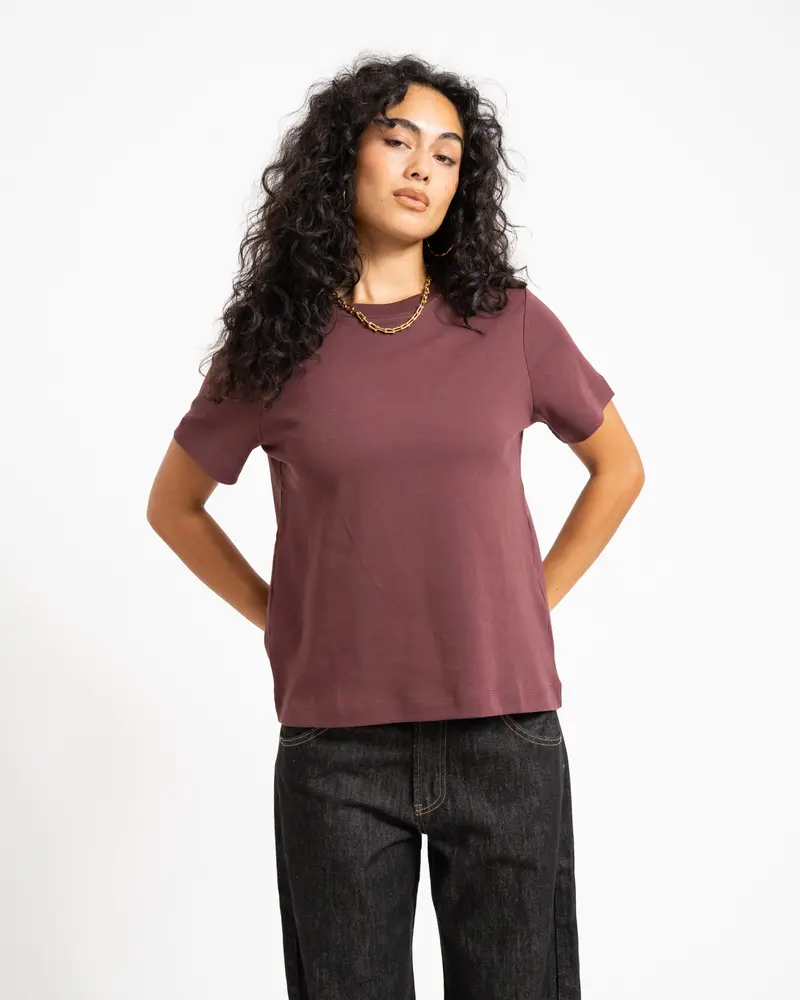 Aware Naima O-Neck T-Shirt Catawba Grape