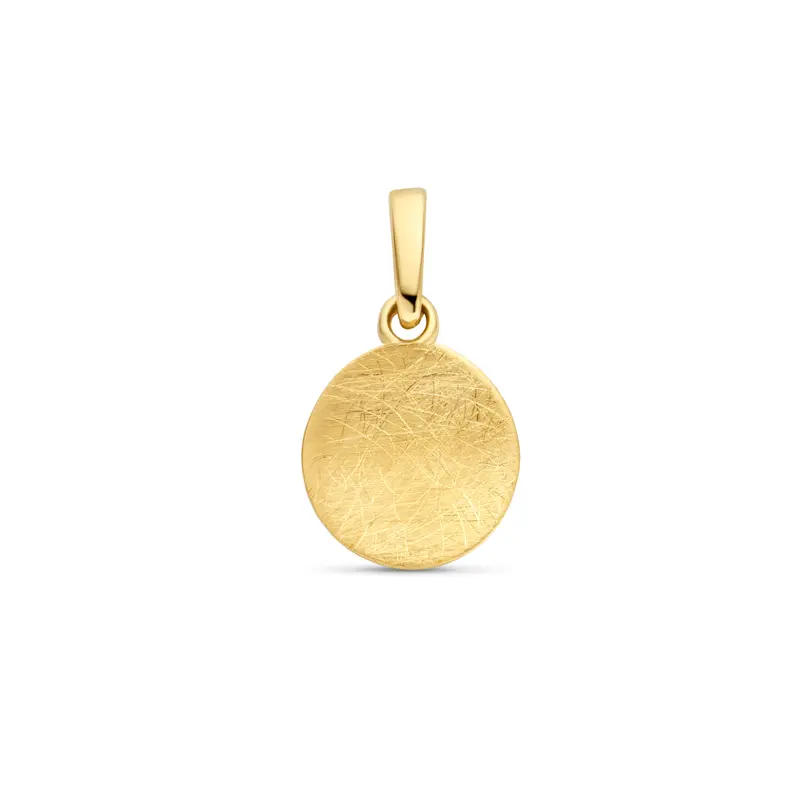 'Aya' 14 karaat gouden hanger rond