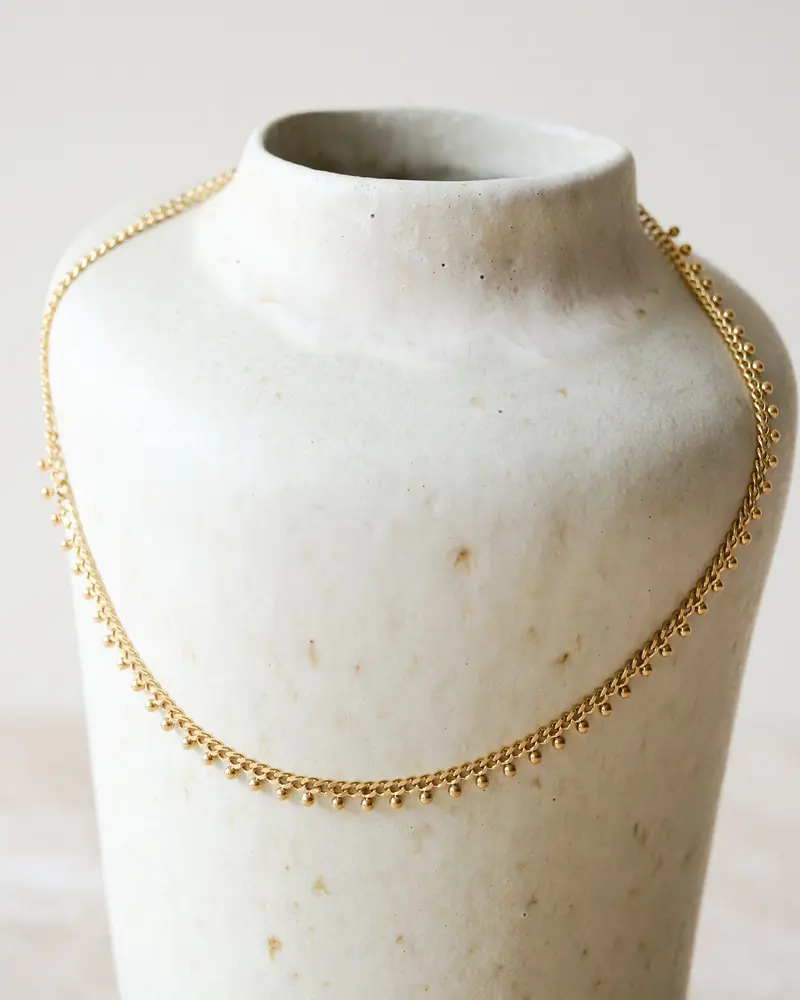 Baby Dots Necklace Goud