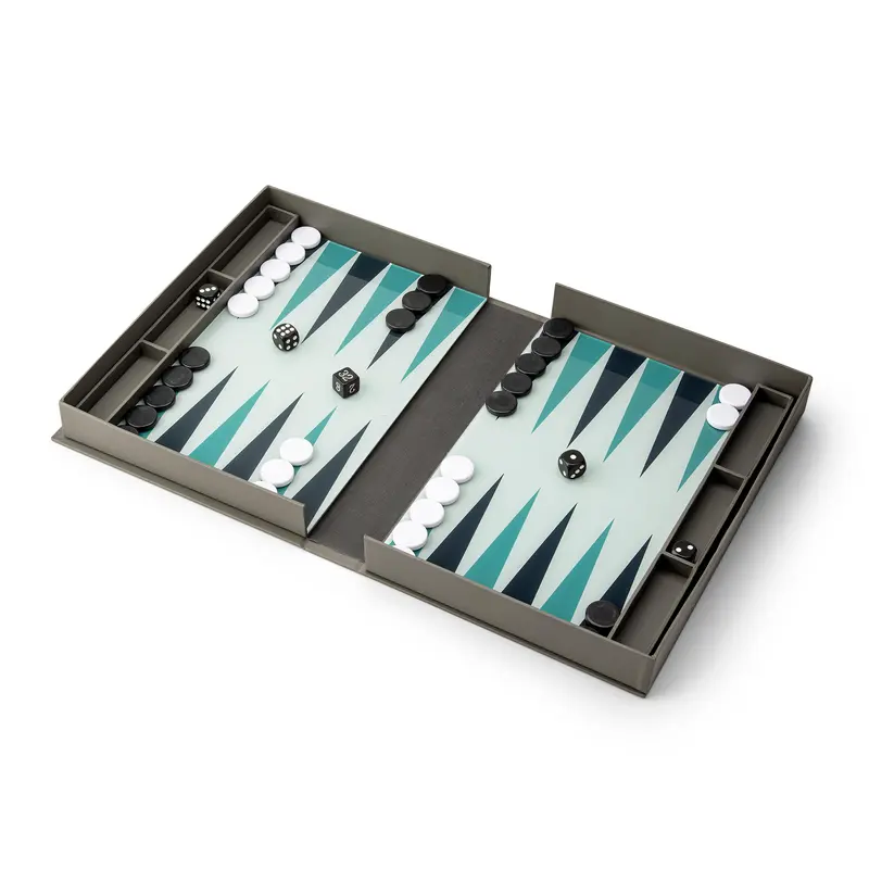 Backgammon Classic Bordspel | Printworks | Grijs