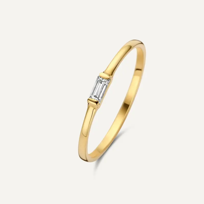 Baguette Cut Cubic Zirconia Ring