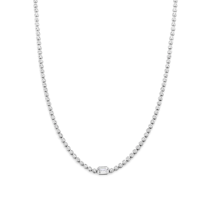 Baguette Tennis Necklace