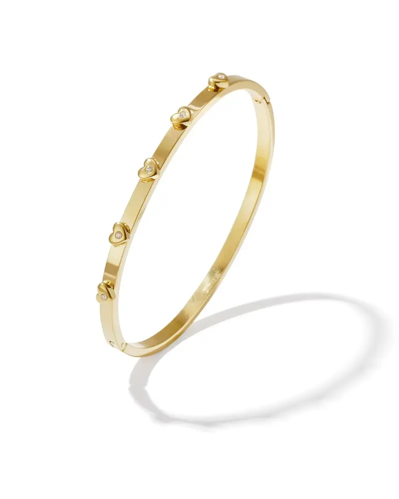Bangle armband Kliksluiting - Hartjes