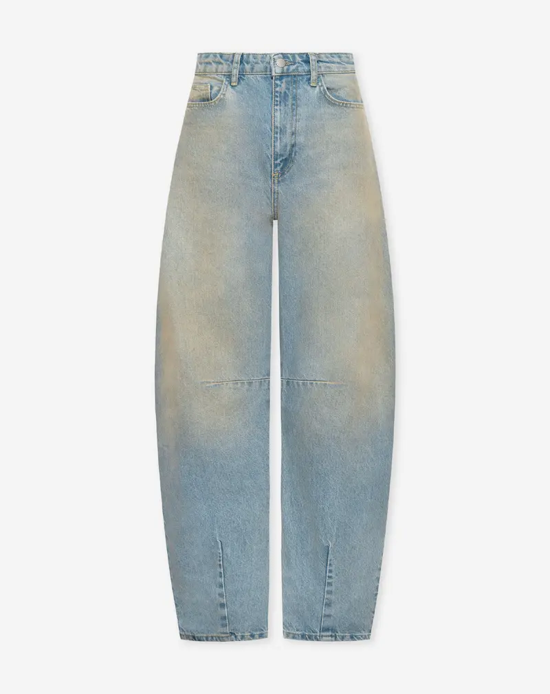 BARREL LEG JEANS DIRTY BLAUW