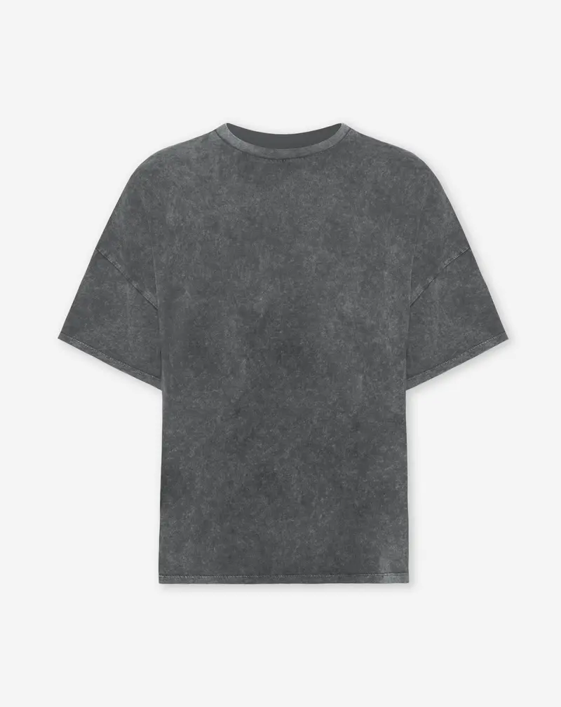 BASIC OVERSIZED TEE ACID GRIJS