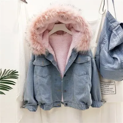 BellasJacket I Denim Wintermantel für Frauen - Winterzauber Edition