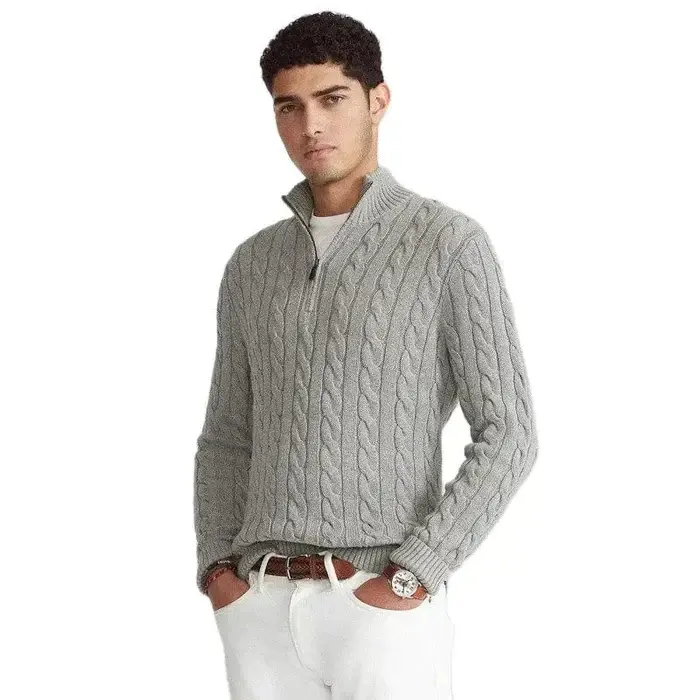 Bequemer Herren Winter Half-Zip Pullover - Vincent
