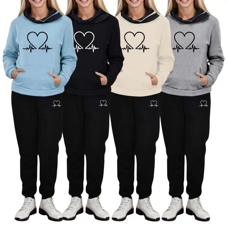 BEQUEMER ZWEITEILIGER DAMEN TRAININGSANZUG - HERBST WARMFLEX
