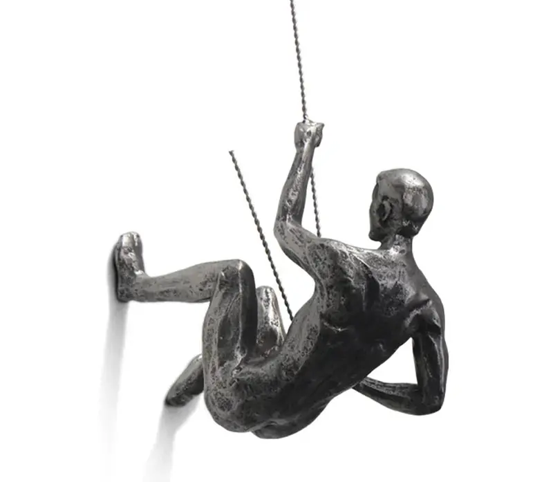 Bergsteiger-Wandskulptur – PeakFigures