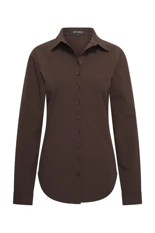 Betty - Mi Piace - Travelstof Blouse - Espresso - 60840