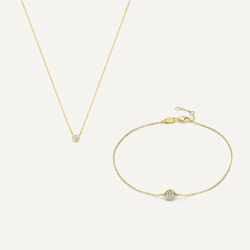 Bezel Set Cubic Zirconia Set