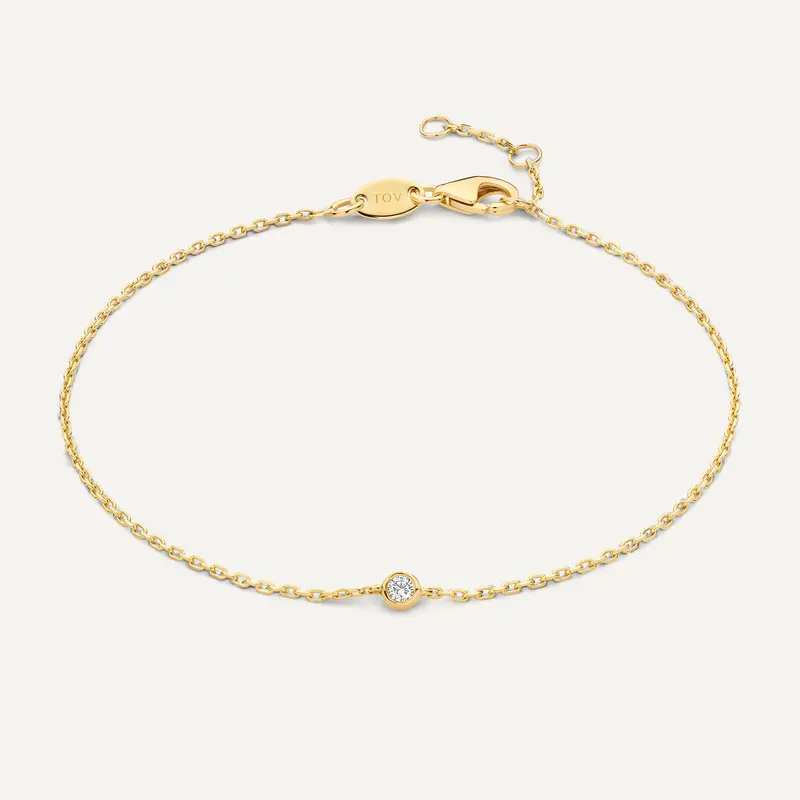 Bezel Set Diamond Bracelet (0.03 ct)