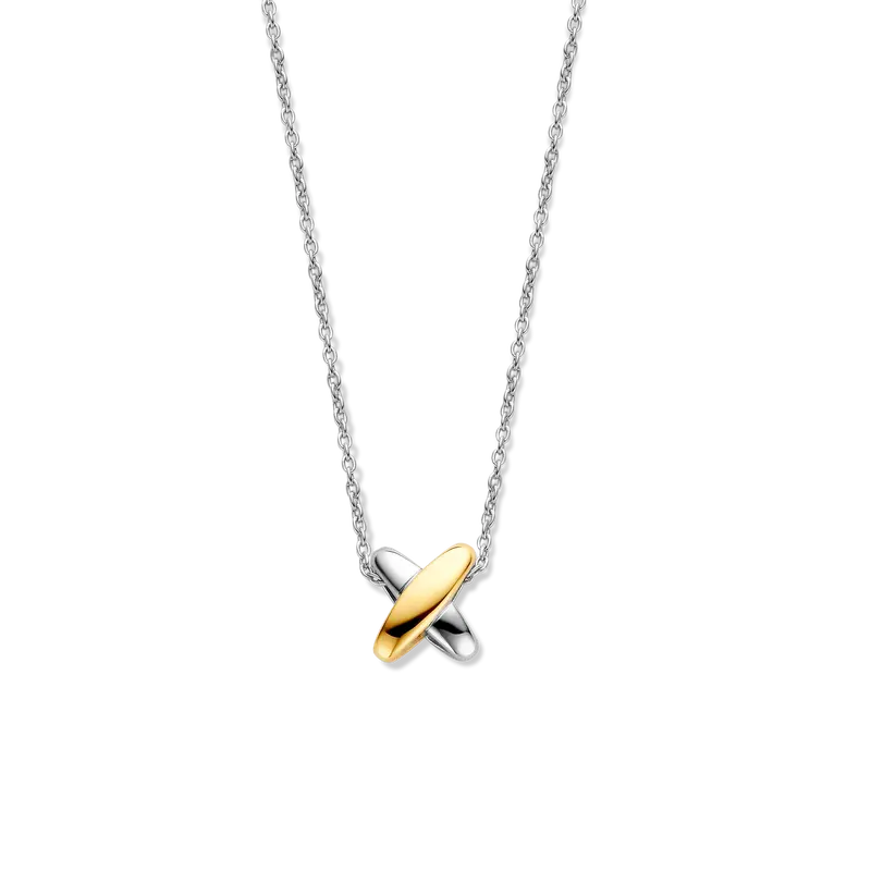 Bicolor Cross Necklace