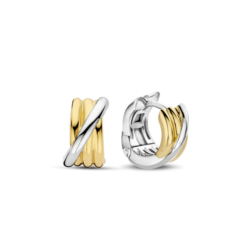 Bicolor Crossover Hoops