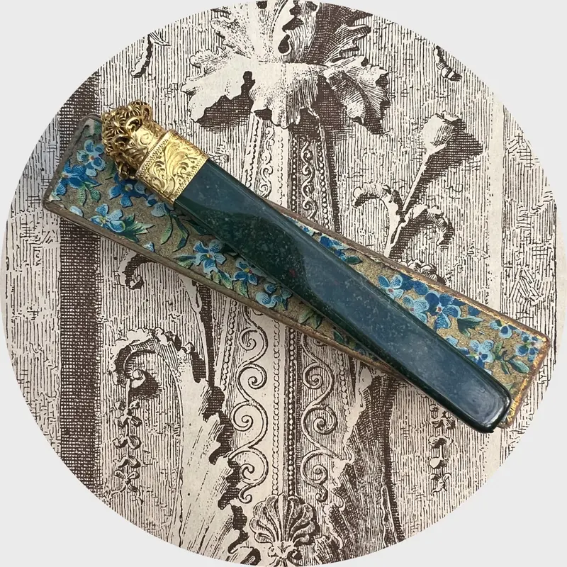 Bloodstone & Gold Perfume Flask