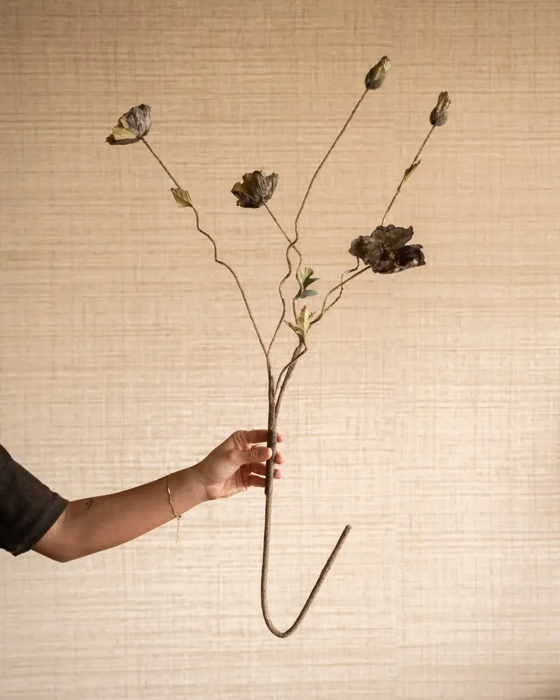 Bloomingville Kunstbloemen Poppy Stem Bruin