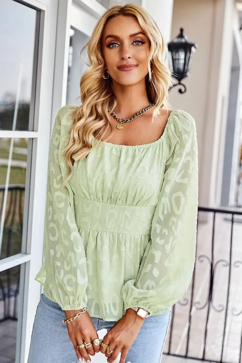Bluse mit Puffärmeln für Frauen - Herbst 2025 Kollektion