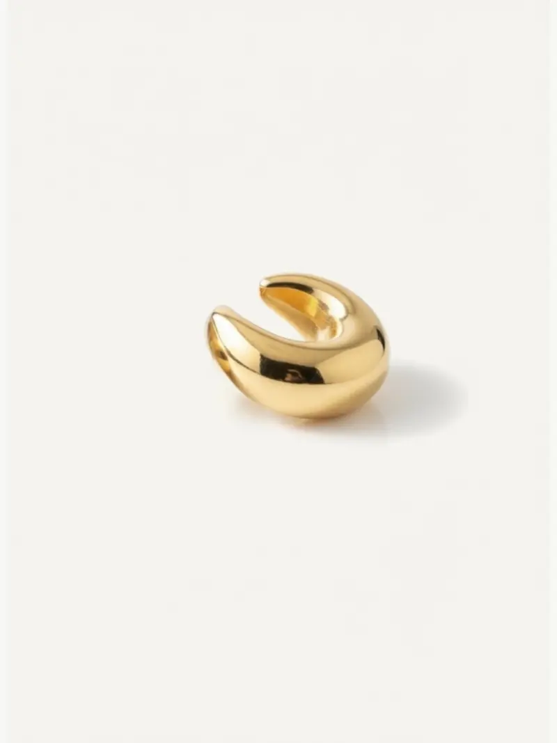 Bold Ear Cuff Gold