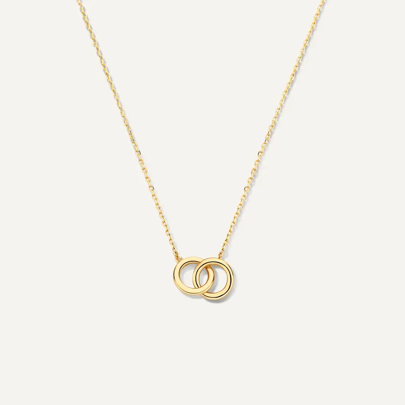 Bold Linked Infinity Pendant Necklace